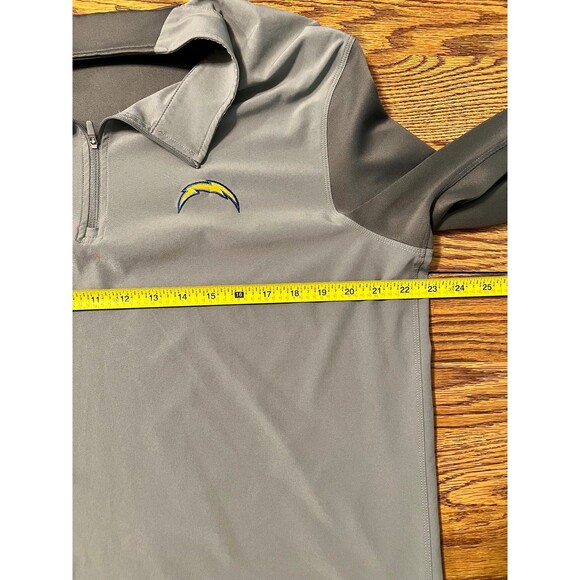 Nike Golf Dri Fit Jacket 1/4 Zip Mens Large Gray Pullover NFL Football Chargers - Picture 7 of 10